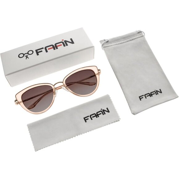 ✨Women's Brown Retro Big Frame Cat Eye Polarized with Spring Hinge Sunglasses - Picture 5 of 7